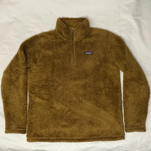 Patagonia Men's Los Gatos Coriander Brown Fleece Sweater - Picture 6 of 10